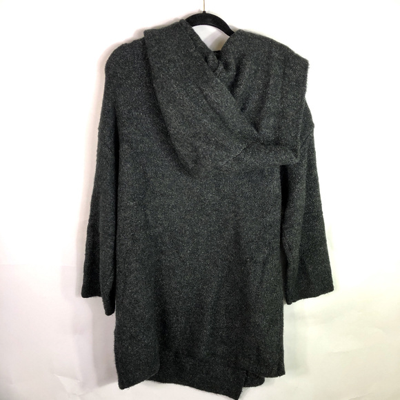 Zara Double Breasted Over Size Hooded Cardigan - Picture 5 of 8